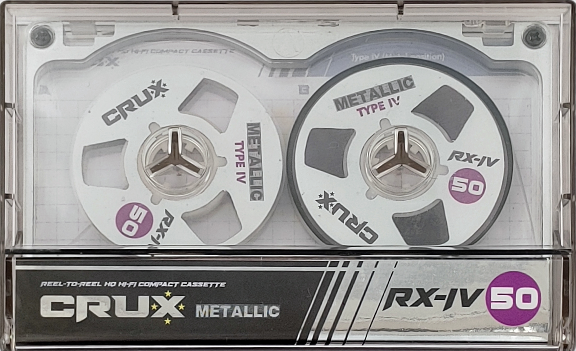 Compact Cassette CRUX RX 50 "Metallic" Type IV Metal 2025 Worldwide