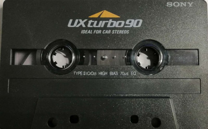 Compact Cassette Sony UX turbo 90 Type II Chrome 1990 Europe