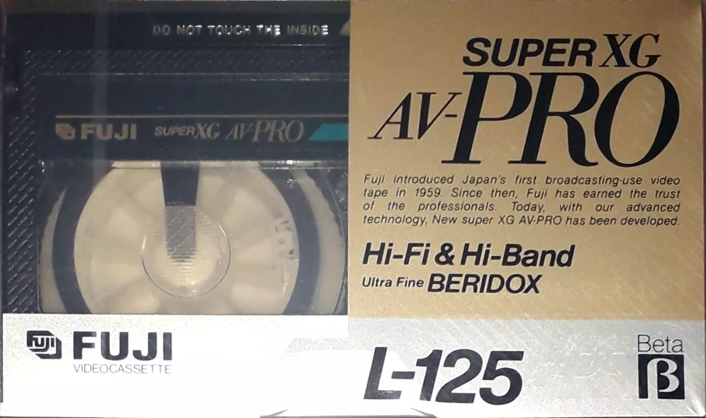 Betamax Fuji Super XG AV-Pro 15 Type I Normal Japan