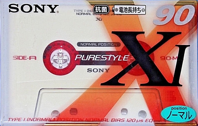 Compact Cassette Sony XI 90 "Purestyle C-90X1D" Type I Normal 1997 Japan
