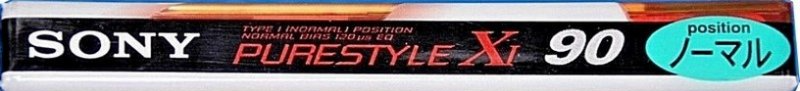 Compact Cassette Sony XI 90 "Purestyle C-90X1D" Type I Normal 1997 Japan