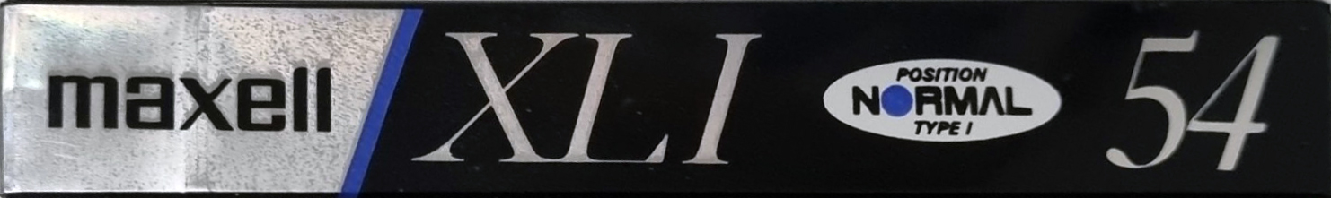 Compact Cassette Maxell XLI 54 Type I Normal 1990 Japan