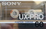 Compact Cassette Sony UX-Pro 60 Type II Chrome 1986 Europe