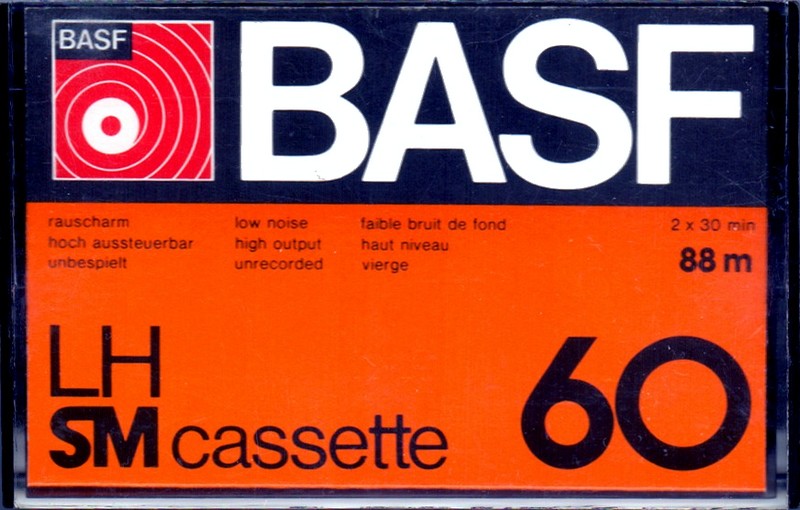 Compact Cassette BASF LH 60 Type I Normal 1976 USA