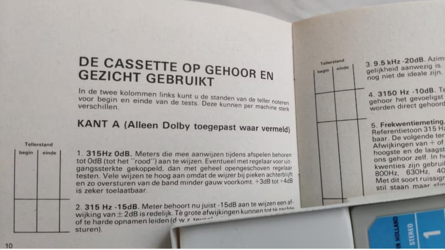 Compact Cassette Erato "Firato MCE 876" Test Cassette