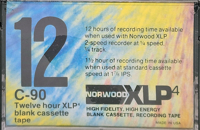 Compact Cassette Norwood 90 "XLP4" Type I Normal USA
