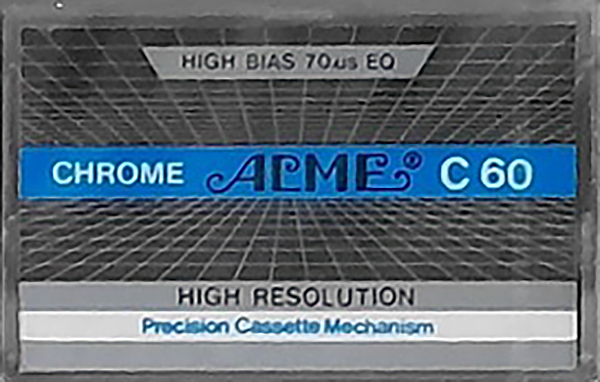 Compact Cassette Acme 90 Type II Chrome 1984 Worldwide