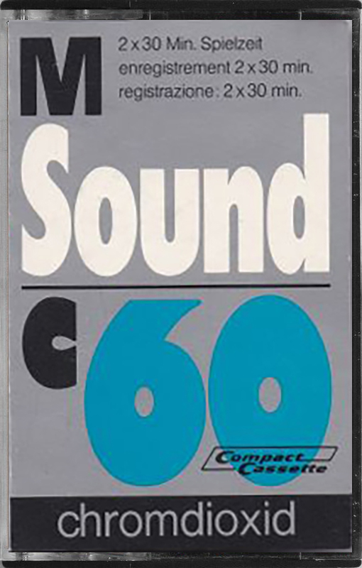 Compact Cassette M Sound 60 Type II Chrome 1976 Europe