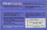 3 pack Teac CDX 90 Type I Normal 1990 Europe