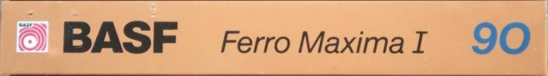 Compact Cassette BASF Ferro Maxima I 90 Type I Normal 1988 Europe