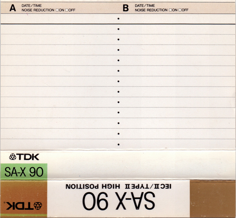 Compact Cassette TDK 90 Type II Chrome 1988 Europe