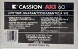 Compact Cassette Cassion AX I 90 Type I Normal 1990 Canada