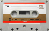 Compact Cassette TDK SD 60 "C-60SD" Type I Normal 1972 USA