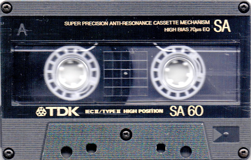 Compact Cassette TDK SA 60 Type II Chrome 1988 Australia, Europe