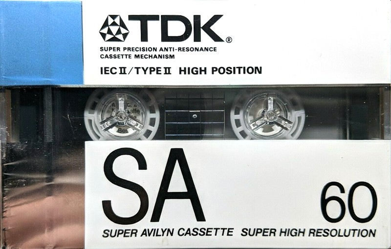 Compact Cassette TDK SA 60 Type II Chrome 1988 Australia, Europe