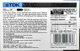 Compact Cassette TDK SA 60 Type II Chrome 1988 Australia, Europe