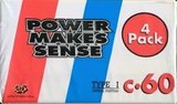 4 pack PMS 60 "Power Make Sense" Type I Normal Hong Kong