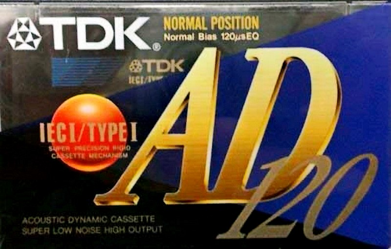 Compact Cassette TDK AD 120 "AD-120EA" Type I Normal 1995 Europe