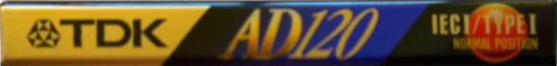 Compact Cassette TDK AD 120 "AD-120EA" Type I Normal 1995 Europe