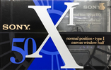 Compact Cassette Sony XI 50 "C-50X1A" Type I Normal 1993 Japan