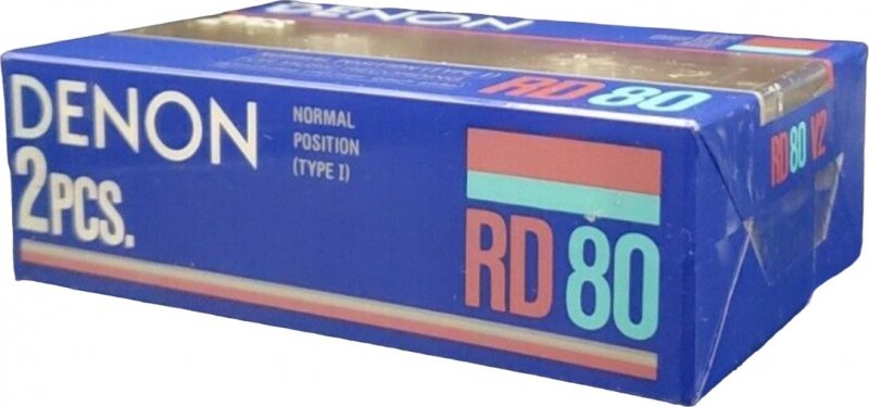2 pack Denon RD 80 Type I Normal 1986 Japan