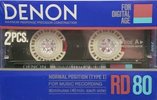 2 pack Denon RD 80 Type I Normal 1986 Japan