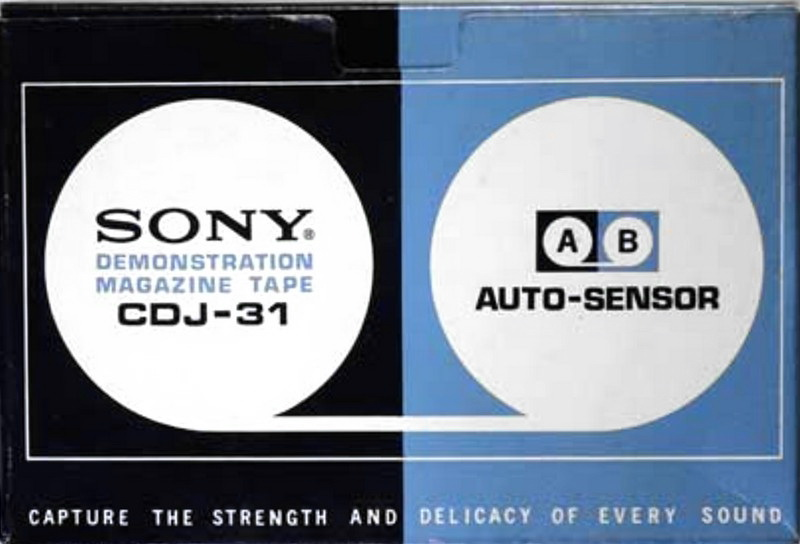 Compact Cassette Sony 30 "CDJ-31" Demonstration Tape 1968 Japan