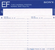 Compact Cassette Sony EF 60 "Improved" Type I Normal 1986 Europe
