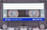 Compact Cassette Sony EF 60 "Improved" Type I Normal 1986 Europe