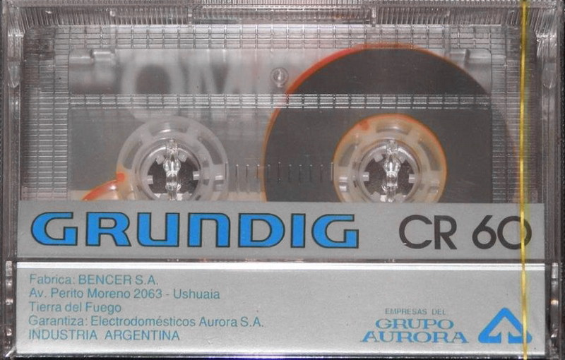 Compact Cassette Grundig 60 Type II Chrome Argentina