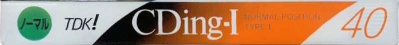 Compact Cassette TDK CDing 1 40 "CD1-40A" Type I Normal 1993 Japan