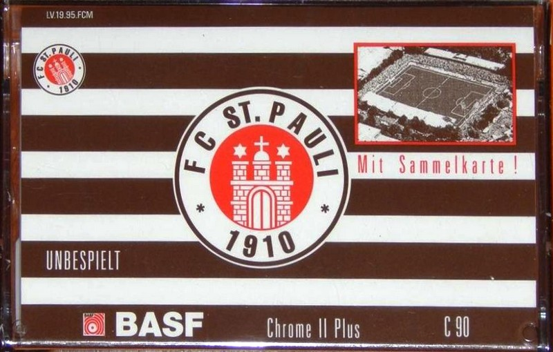 Compact Cassette BASF Chrome II Plus 90 "FC St. Pauli 1910" Type II Chrome Germany