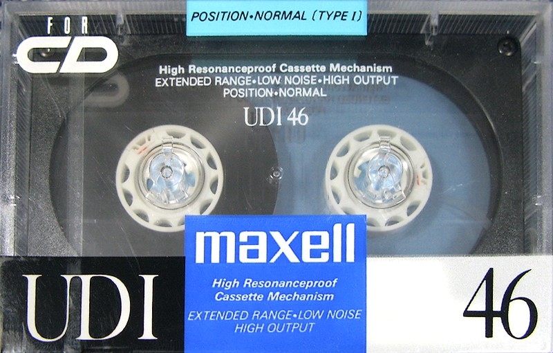 Compact Cassette Maxell UDI / UD1 46 Type I Normal 1989 Japan