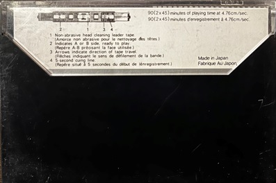 Compact Cassette Maxell UD 90 Type I Normal 1977 Canada