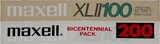 2 pack Maxell XLII 100 "Bicentennial pack 200" Type II Chrome 1986 Europe