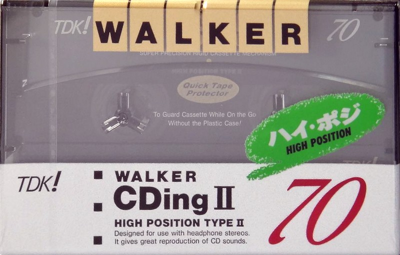 Compact Cassette TDK Walker CDing 2 70 "WCD2-70" Type II Chrome 1992 Japan
