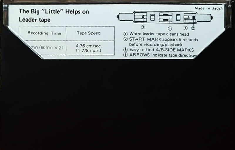 Compact Cassette Hitachi UD 120 Type I Normal 1976 USA