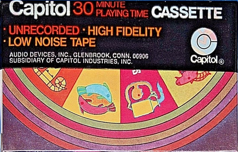 Compact Cassette Capitol Psychedelic Zodiac 30 Type I Normal 1970 USA