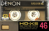 Compact Cassette Denon HD-XS 46 Type II Chrome 1987 Japan