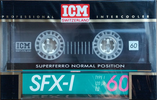 Compact Cassette ICM SFX-I 60 Type I Normal 1990 Europe