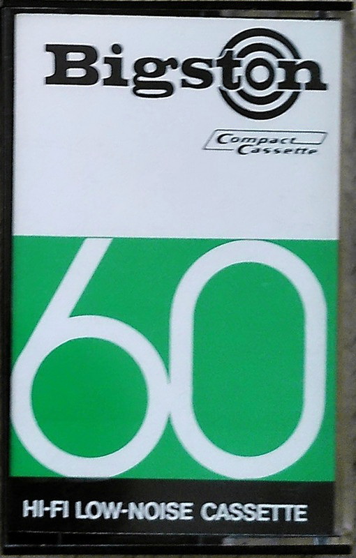 Compact Cassette Bigston 60 "white" Type I Normal Hong Kong