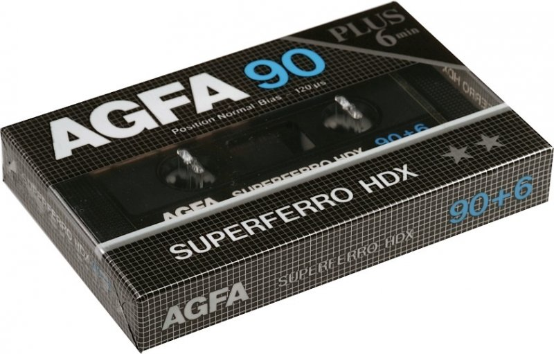 Compact Cassette AGFA Superferro HDX 90+6 Type I Normal 1985 Europe