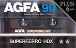 Compact Cassette AGFA Superferro HDX 90+6 Type I Normal 1985 Europe