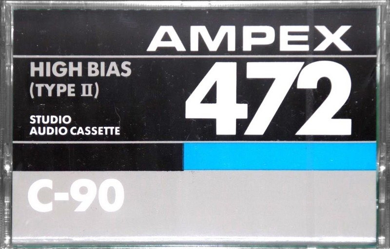 Compact Cassette Ampex 472 90 Type II Chrome 1985 USA