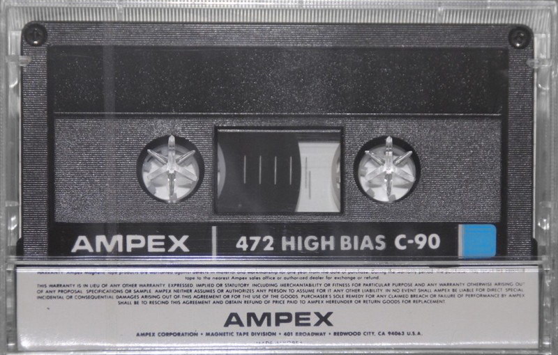 Compact Cassette Ampex 472 90 Type II Chrome 1985 USA