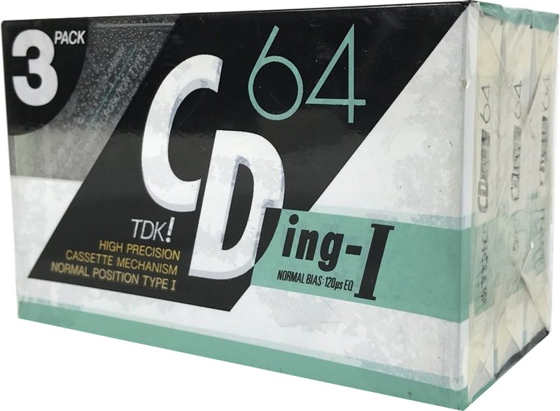 3 pack TDK CDing 1 64 Type I Normal 1989 Japan