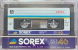 Compact Cassette Sorex SS-I 46 Type I Normal 1986 South Korea