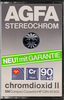 Compact Cassette AGFA Stereochrom 90+6 Type II Chrome 1980 Europe