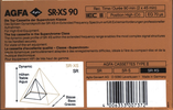 Compact Cassette AGFA SR-XS 90 Type II Chrome 1989 Europe