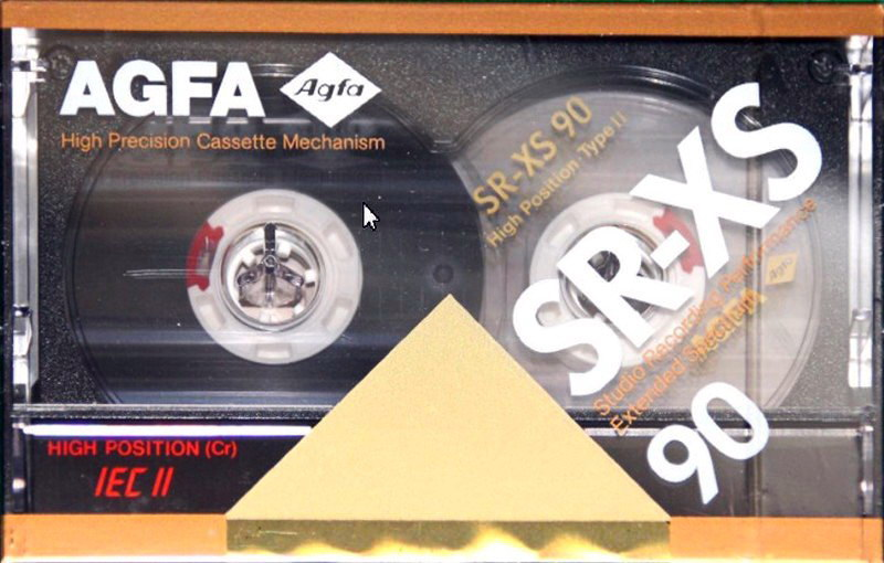 Compact Cassette AGFA SR-XS 90 Type II Chrome 1989 Europe
